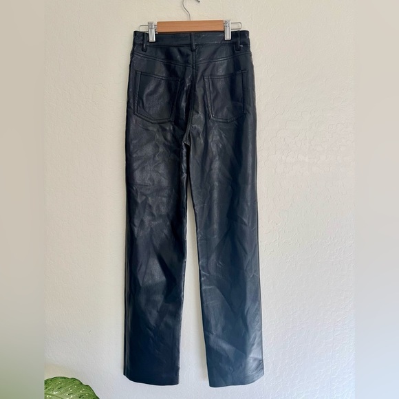 Wilfred Aritzia Melina Vegan Faux Leather High Waisted Pants Black Size 0 - Picture 5 of 9